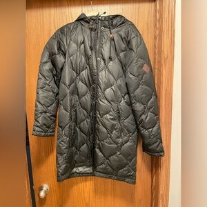 Women’s Eddie Bauer down filled long coat size medium